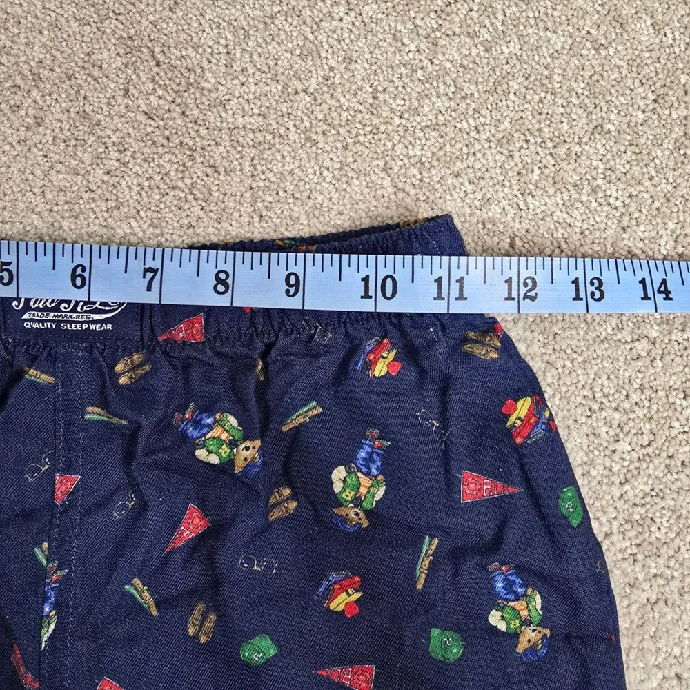 Polo Ralph‎ Lauren Boys Pajama Pants Sleepwear Blue Bear Print Size S Small New